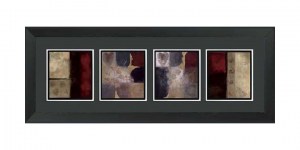 04 A9-412- Ladder Frame 4 in 1 Canvax Collage 18x58 $230 Abstract -Collage 4 In 1